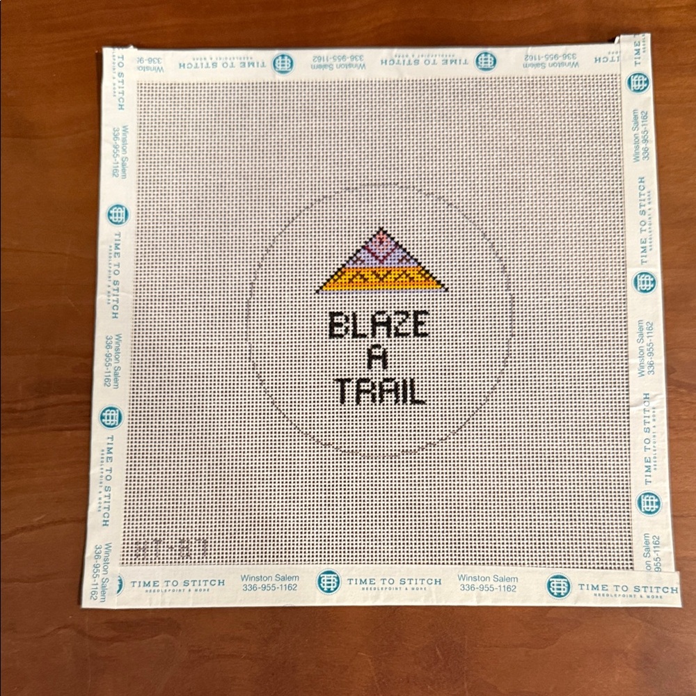 Blaze a Trail Needlepoint Canvas Hello Tess